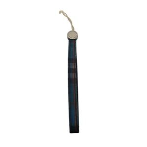 Burberry Black Label Blue Nova Check Phone Strap Bag Charm Accessory